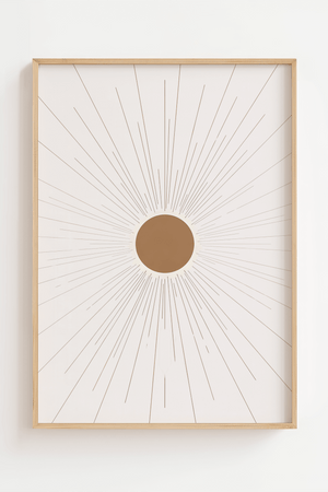 Abstract All Sun Plakat