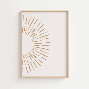 Abstract Half Sun Plakat