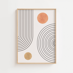 Abstract Circle Plakat
