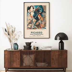 Picasso plakat med farverigt motiv fra Musée Dynamique Dakar 1972.