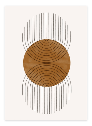 Abstract Double Half Plakat