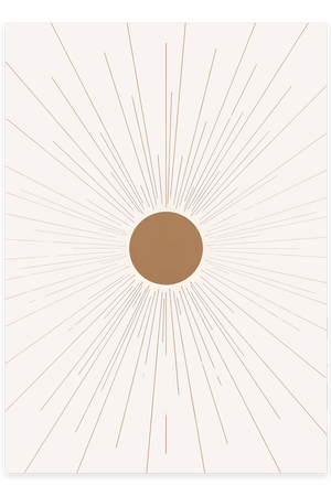 Abstract All Sun Plakat | Moderne & Minimalistisk Kunst