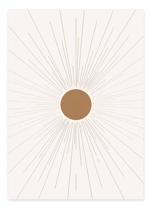 Abstract All Sun Plakat | Moderne & Minimalistisk Kunst