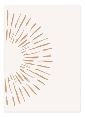 Abstract Half Sun Plakat