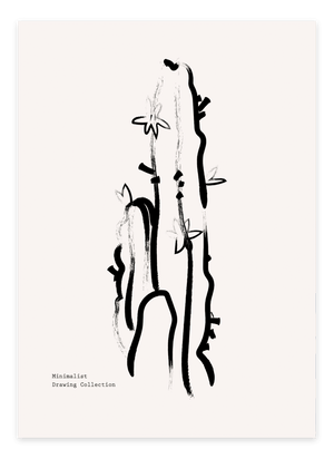 Skab et stilfuldt udtryk med Abstract Cactus Plakat. En elegant abstrakt plakat med et minimalistisk kaktusmotiv, perfekt til moderne indretning.

