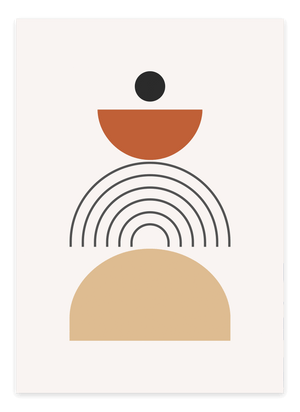 Abstract Half Block Plakat