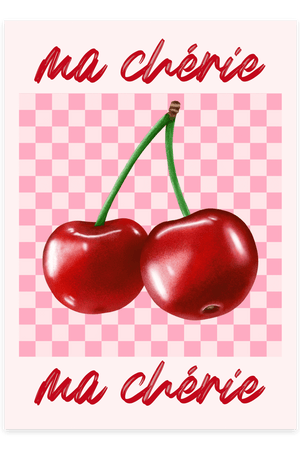 fransk charme med Ma Chérie - Pink Plakat