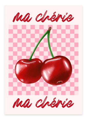 fransk charme med Ma Chérie - Pink Plakat