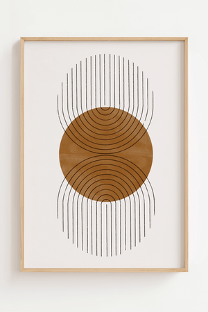 Abstract Double Half Plakat