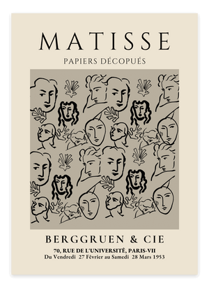 Faces - Matisse Plakat | Ikonisk & Moderne Kunst