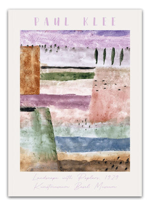 Landscape With Poplary Red Paul Klee Plakat