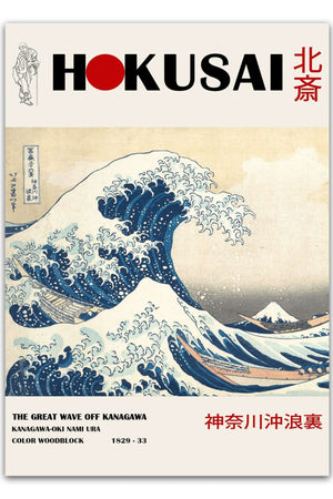 The Great Wave - Katsushika Hokusai Plakat