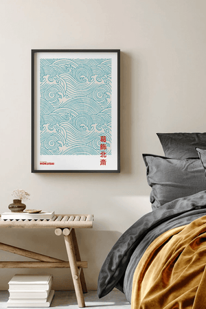 Silent Dance of Waves – Hokusai Plakat