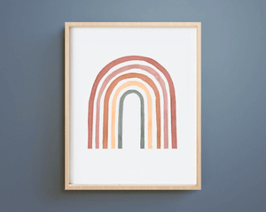 Regnbue Børneplakat