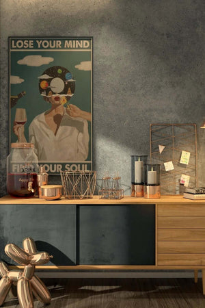 "Lose Your Mind - Find Your Soul" Plakat | Kunstværk til dig