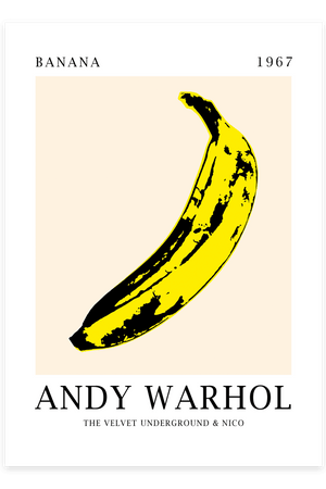 Velvet Banana - Andy Warhol Plakat