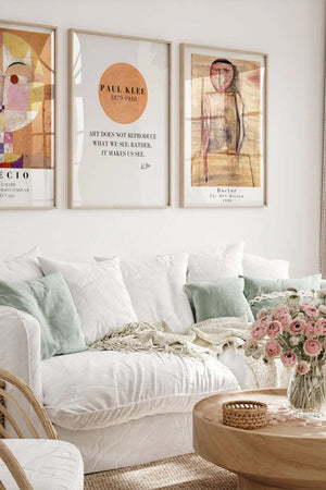 Inspirer dit hjem med Quote Paul Klee plakat. Perfekt til at bringe kunstnerisk visdom og kreativitet ind i dit rum. Køb nu og lad kunsten tale!