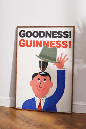Guinness plakat – Goodness Guinness! | Retro reklameplakat
