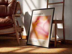 Farverig vædderen stjernetegns plakat med moderne og energisk udtryk