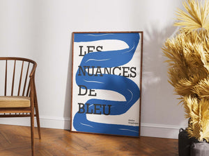 Les Nuances De Bleu Plakat