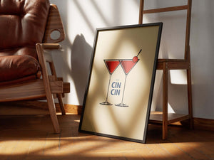 Cin Cin Martini Plakat
