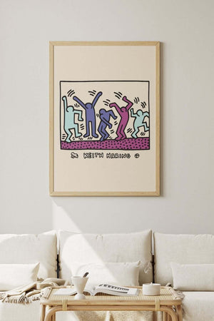 Keith Haring Plakat "Dance Club" | Køb Kunstplakater