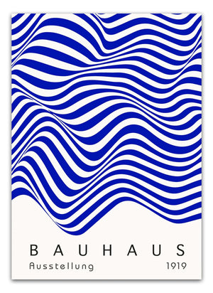 Bauhaus Blue Flow Plakat