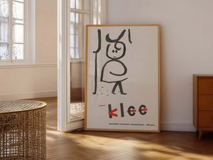Demon – Paul Klee plakat med abstrakt kunstmotiv fra 1920’erne – modernistisk kunstplakat i tidløs stil.