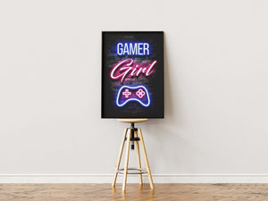 Gamer Girl - Gaming Plakat