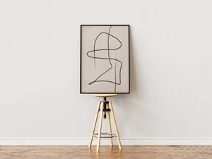 Life Is Not A Straight Line Plakat