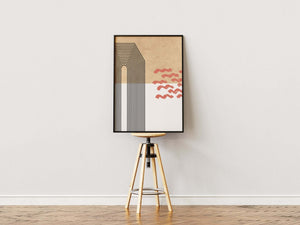 Abstract Mid Plakat | Moderne & Minimalistisk Kunst