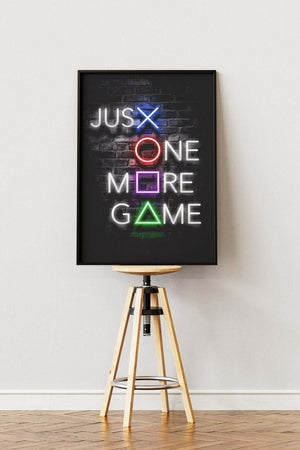 "Just one more game" - Gaming Plakat