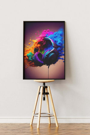 Gamer Headset Explosion - Gaming Plakat | Fed Plakat til Gamere