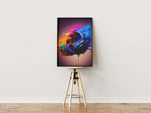 Gamer Headset Explosion - Gaming Plakat | Fed Plakat til Gamere