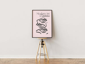 Modern Art Exhibition - Pink Plakat