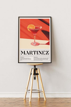 Martinez Cocktail Plakat