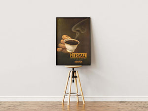 Vintage Kaffeplakat – Nescafé Reklame
