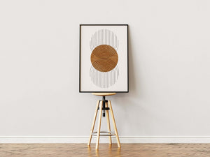 Abstract Double Half Plakat