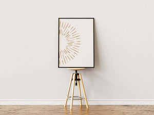 Abstract Half Sun Plakat