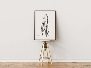 Skab et stilfuldt udtryk med Abstract Cactus Plakat. En elegant abstrakt plakat med et minimalistisk kaktusmotiv, perfekt til moderne indretning.