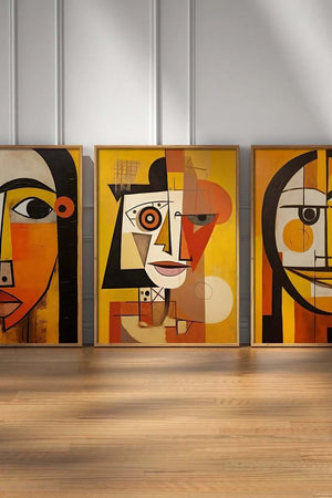 Selvportræt Kubisme Picasso Billedvæg - Ellens Postershop