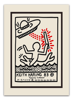83 Dolphin - Keith Haring Plakat
