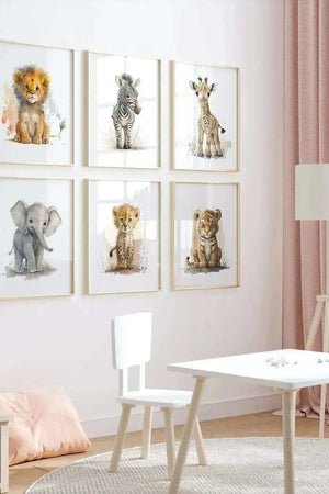 Børneplakat med dyr - "Leopard" børneplakat