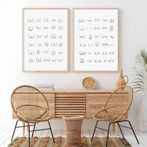 bryst plakat, bryster kunst, feministisk plakat, body positive kunst, kvindekrop kunst, kropsdiversitet plakat, stregtegning bryster, moderne feministisk kunst