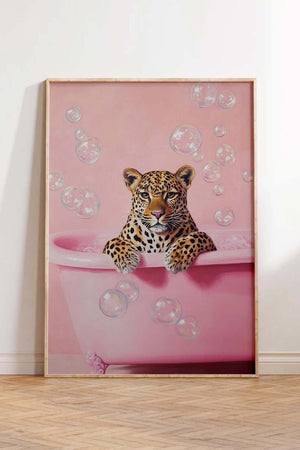 Leopard i badekar