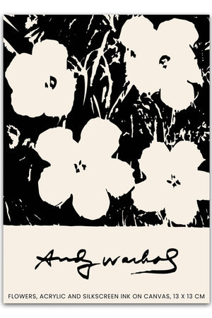 Flowers & Ink - Andy Warhol Plakat