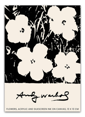 Flowers & Ink - Andy Warhol Plakat