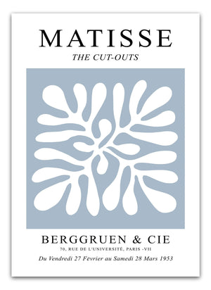 Grey Blue Cut Outs Matisse Plakat