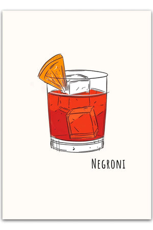 Only Negroni poster plakat Ellens Shop