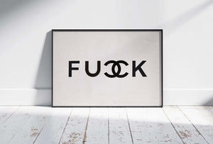 Bold Statement – Fashion plakat i sort/hvid med provokerende og minimalistisk design